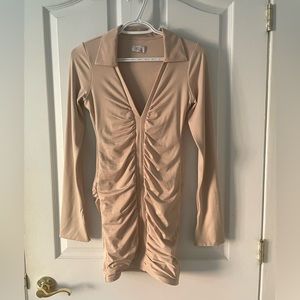 Oh polly beige dress